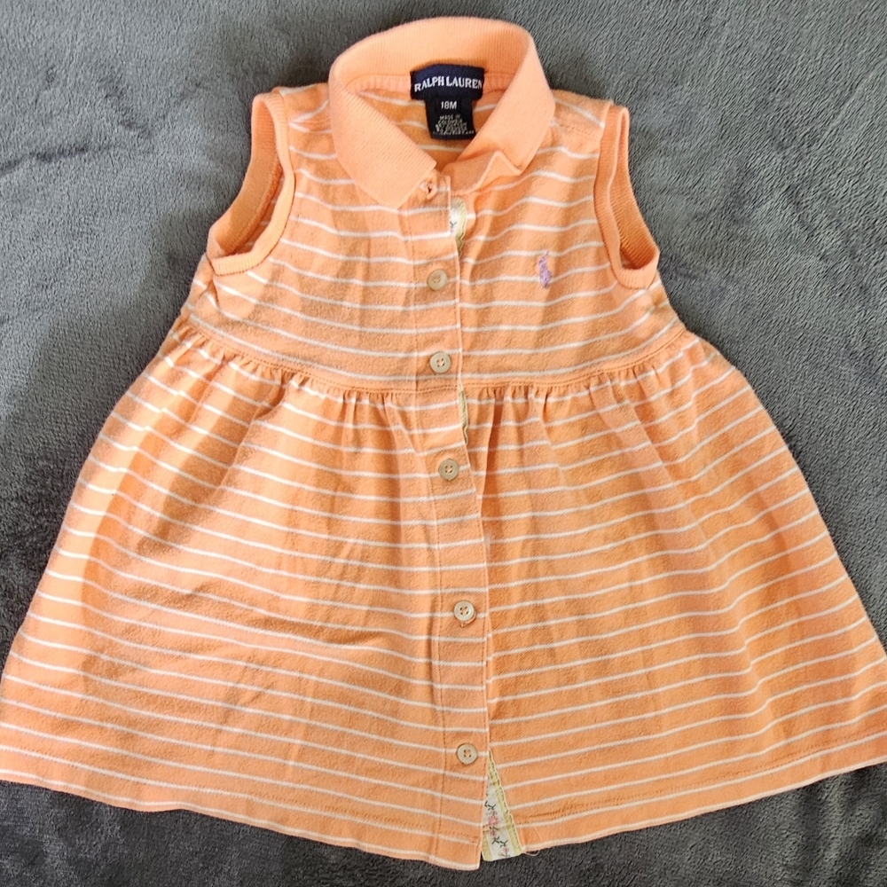 RALPH LAUREN - INFANT POLO TANK DRESS - 18M